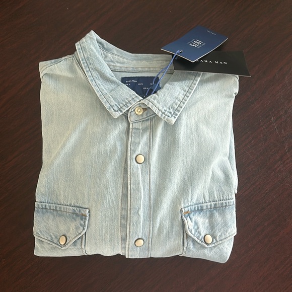 New with tags Zara Denim shirt - Picture 4 of 5